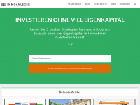 Screenshot des Blogs Immobilien-Investition.net