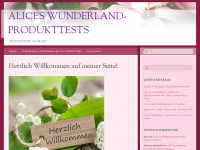 Screenshot des Blogs AlicesWunderland-Produkttests