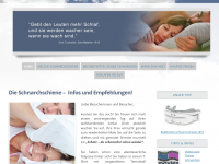 Screenshot des Blogs Schnarchsienen im Test