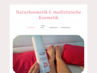 Screenshot des Blogs Naturkosmetik & medizinische Kosmetik