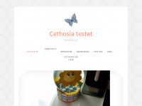 Screenshot des Blogs Cethosia testet