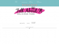 Screenshot des Blogs Tell About It – Mein Blog über Kochen, Backen und den Garten