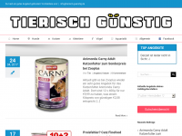Screenshot des Blogs Tierisch Guenstig