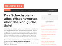 Screenshot des Blogs schachspiel.info