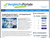 Screenshot des Blogs Vergleichsportale Expert