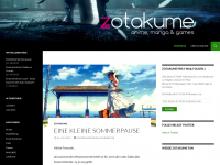 Screenshot des Blogs zotakume