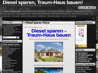 Screenshot des Blogs Diesel sparen, Traum-Haus bauen !