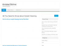 Screenshot des Blogs Amistad Bolivia