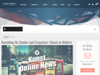 Screenshot des Blogs kunst-in-bildern Blog