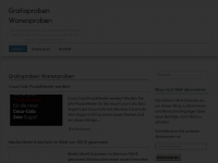Screenshot des Blogs Gratisproben Warenproben