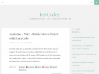 Screenshot des Blogs kevcodez.de