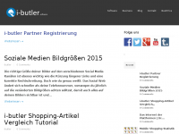 Screenshot des Blogs i-butler Business Blog