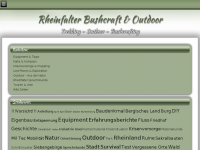 Screenshot des Blogs Outdoor – Trekking – Bushcraft |Draußen Unterwegs mit dem Rheinfalter