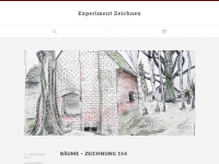 Screenshot des Blogs Experiment Zeichnen