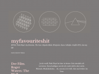 Screenshot des Blogs myfavouriteshit