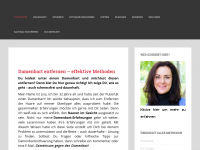 Screenshot des Blogs Damenbart entfernen