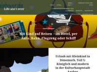 Screenshot des Blogs Life ain’t over