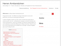 Screenshot des Blogs Herren Armbanduhren