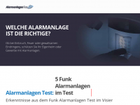 Screenshot des Blogs Alarmanlagen Test: Testsieger & Preisvergleich
