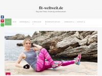 Screenshot des Blogs fit-weltweit – Ernährung, Fitness und Lifestyle