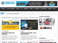 Screenshot des Blogs Online Geld verdienen Blog