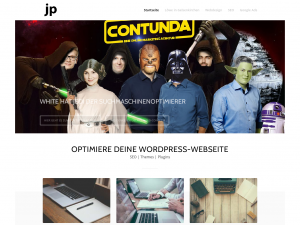 Screenshot des Blogs SEO & PR-Beratung – Julian Post