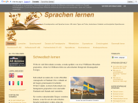 Screenshot des Blogs Sprachen lernen