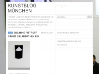 Screenshot des Blogs Kunstblog München