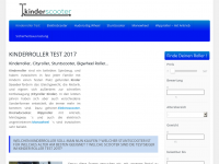 Screenshot des Blogs Kinderroller Test