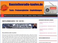 Screenshot des Blogs Baustellenradio-kaufen.de