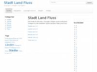 Screenshot des Blogs Stadt Land Fluss – Lösungen, Vorlagen und Regeln