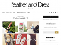 Screenshot des Blogs Featheranddress