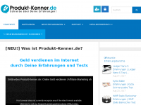 Screenshot des Blogs Produkt-Kenner.de
