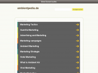 Screenshot des Blogs ambientpedia