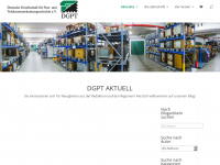 Screenshot des Blogs DGPT aktuell