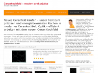Screenshot des Blogs Caranfeld nachrüsten für Koch- und Back-Fans