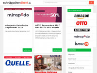 Screenshot des Blogs Schnäppchendirekt