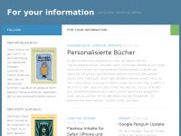 Screenshot des Blogs For your information