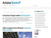 Screenshot des Blogs Antoine Beinhoffs Blog