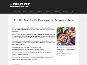 Screenshot des Blogs Tri it Fit