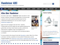 Screenshot des Blogs Handmixer
