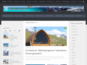 Screenshot des Blogs Winterurlaub.tips