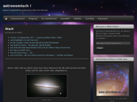 Screenshot des Blogs astronomisch!