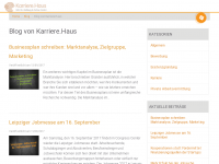 Screenshot des Blogs Karriere.Haus