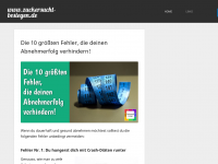 Screenshot des Blogs Zuckersucht besiegen
