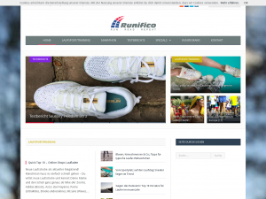 Screenshot des Blogs Runifico
