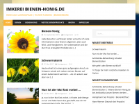 Screenshot des Blogs Alles über Bienenhonig