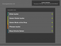 Screenshot des Blogs blauegedanken.de