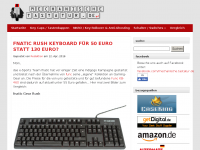Screenshot des Blogs mechanische-tastatur.de