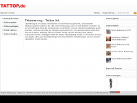 Screenshot des Blogs Tattop – Tattoo Art